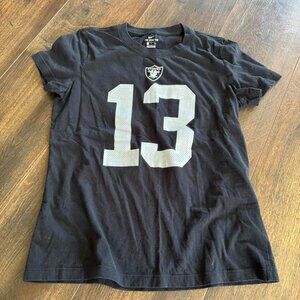 Black and white Nike Hunter Renfro Raiders tee